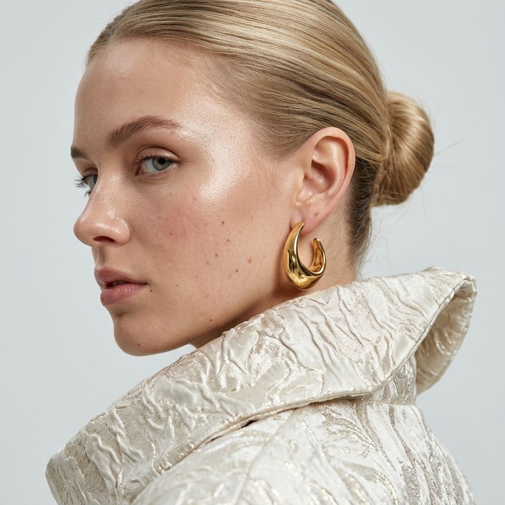 Sofia Gold Twist Hoops