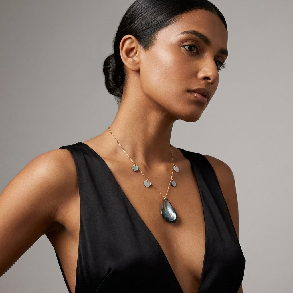 Mother of Pearl Pendant Necklace