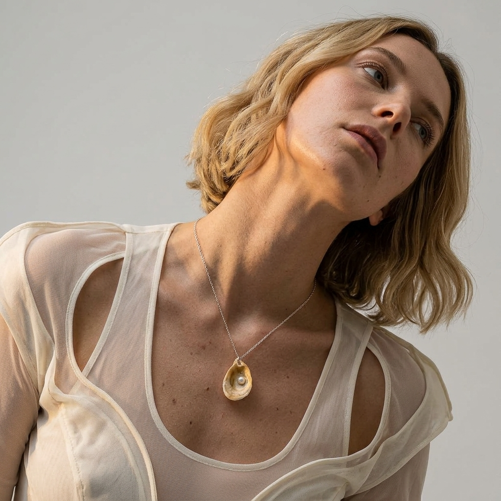 Oyster Shell Necklace - Taryn
