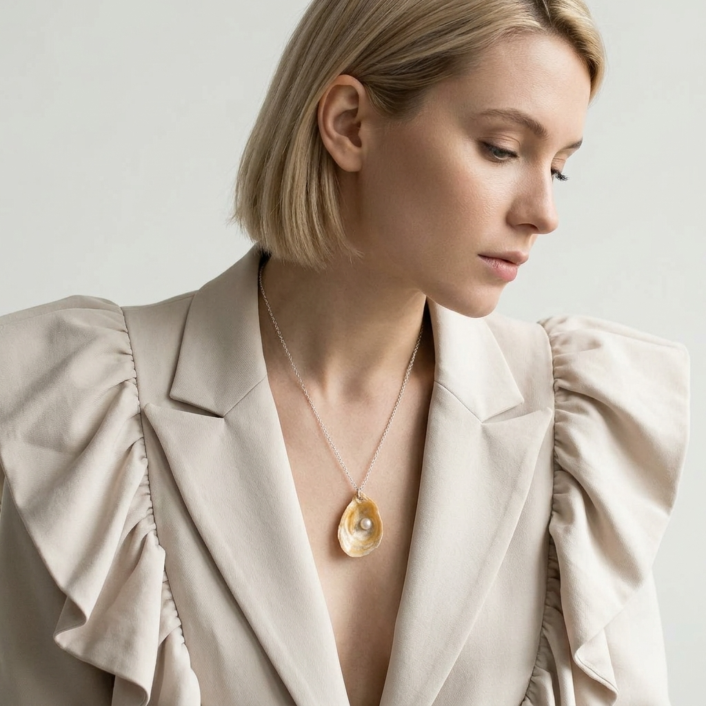Oyster Shell Necklace - Taryn