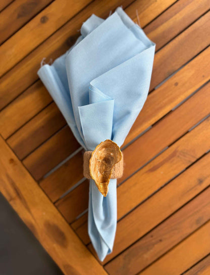 Oyster Shell Napkin Rings (Set of 4)