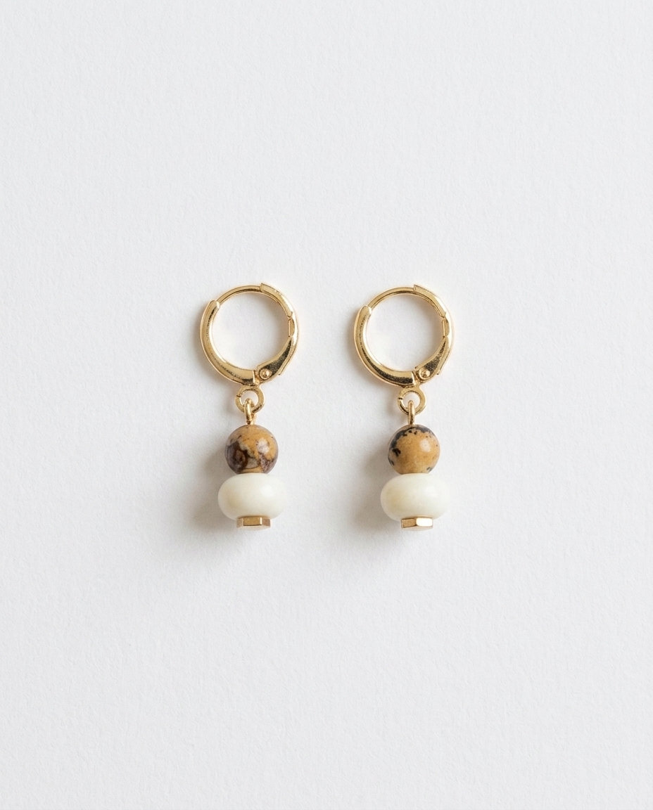 Magnolia Huggie Hoops