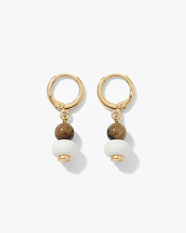 Magnolia Huggie Hoops