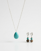 Turquoise Necklace & Earrings Set