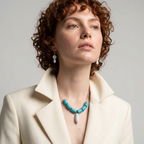 Olive Pearl Necklace & Earrings Set
