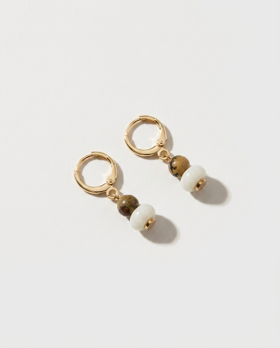 Magnolia Huggie Hoops