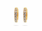 The Mini Pavé Huggie Earrings