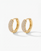 Daisy Diamond Hoops