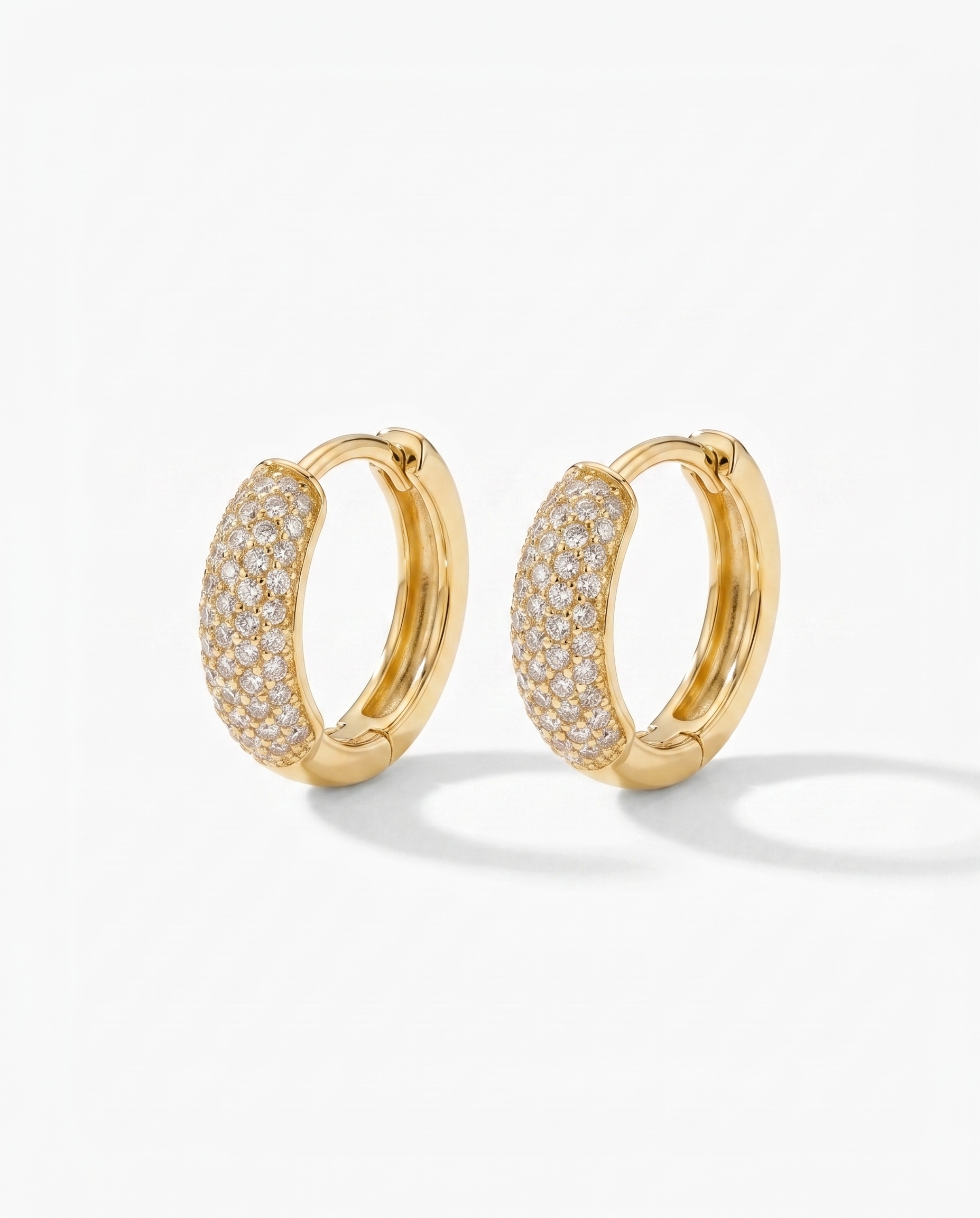 Daisy Diamond Hoops