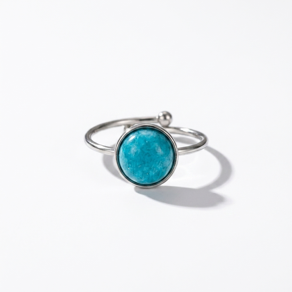 Turquoise Adjustable Ring - Iris